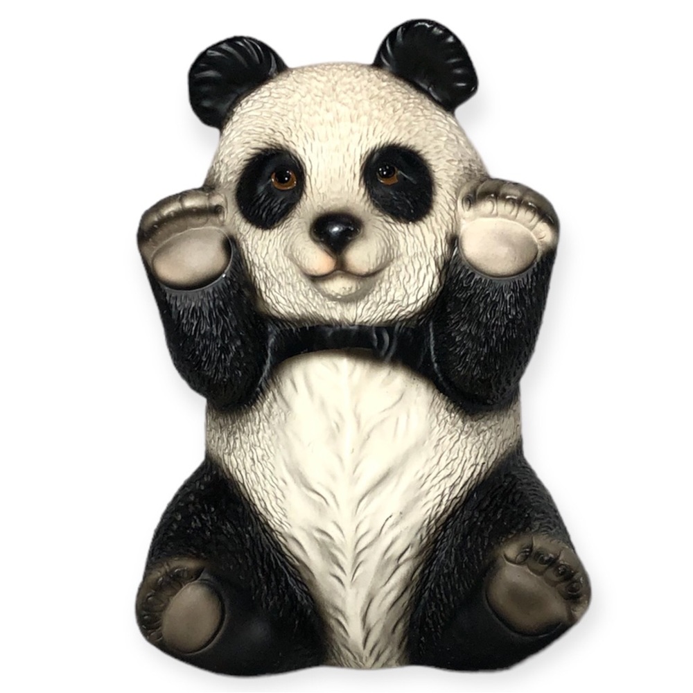 Vintage Japan Harvey Knox Kingdom Ceramic Figurine Panda Bear ~6” H615B83